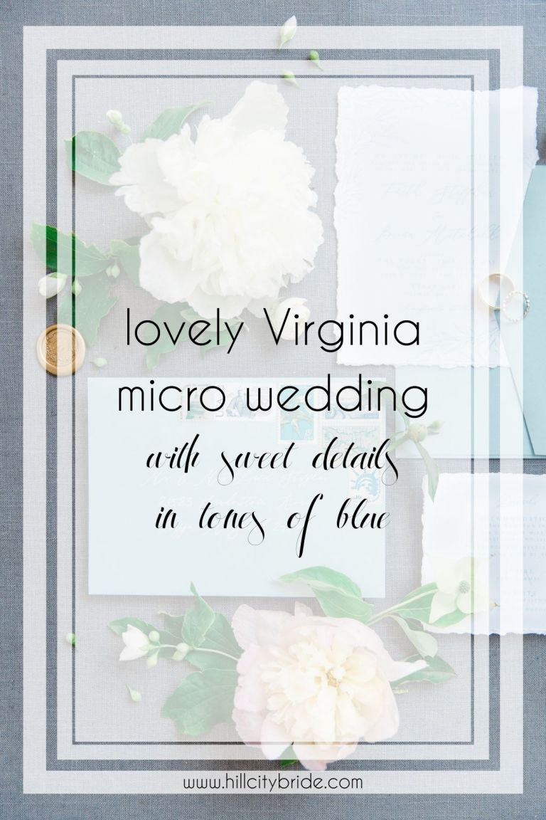 Ngày đám cưới Micro Virginia đáng yêu này có đầy đủ các tông màu xanh tuyệt đẹp