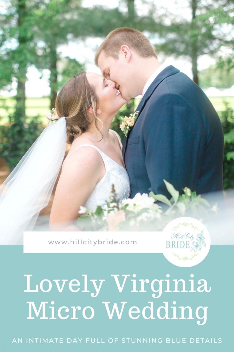 Virginia Micro Wedding Day có đầy đủ các tông màu xanh tuyệt đẹp
