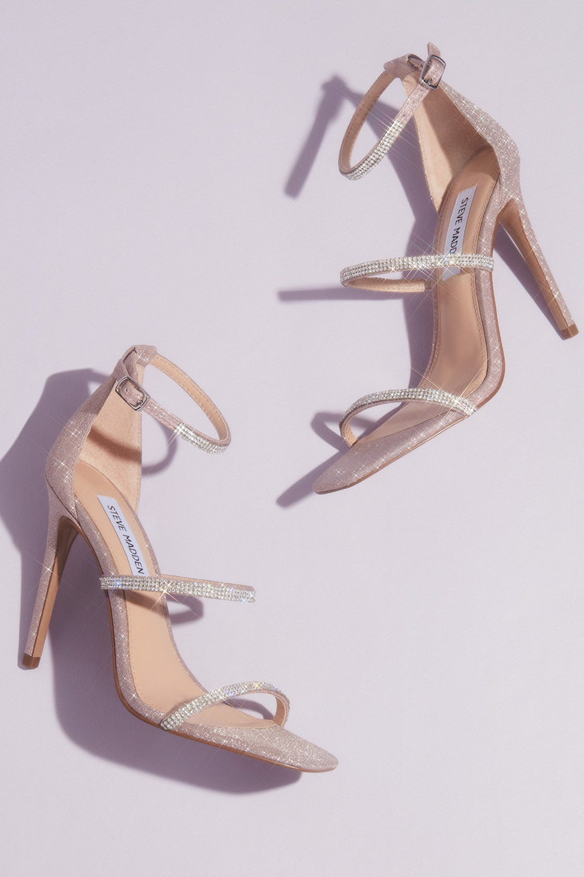 Crystal Strap Stiletto Sandals từ bộ sưu tập giày cưới steve mapris x db