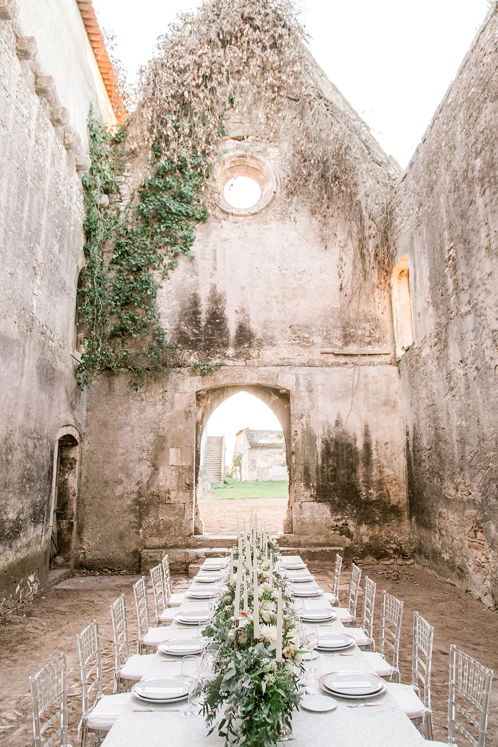Đám cưới tàn tích lâu đài Bồ Đào Nha