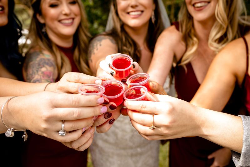 wedding jello shots - Làm thế nào để có một đám cưới bộ ba đa tình lãng mạn