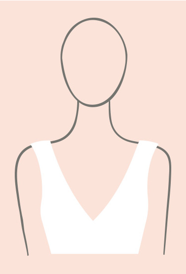 Hình minh họa của Loại váy cưới có đường viền cổ áo.