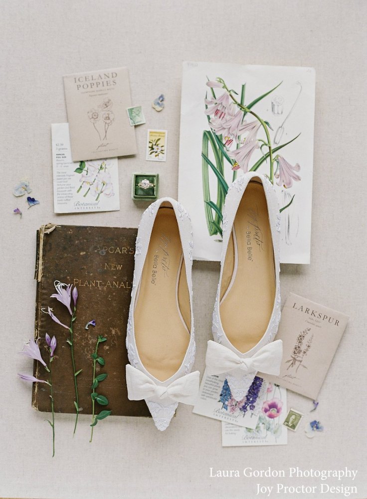 10 Beautiful Bridal Flats Bella Belle Shoes Lavender Bow Vintage Flats - 20 đôi giày cưới bằng phẳng (sang trọng như giày cao gót)
