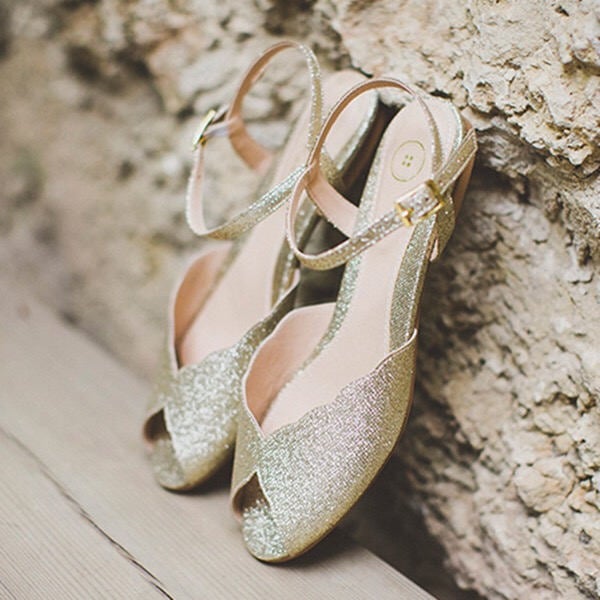 10 Beautiful Bridal Flats Roni Kantor Shoes Sparkling Flats Etsy - 20 đôi giày cưới bằng phẳng (sang trọng như giày cao gót)