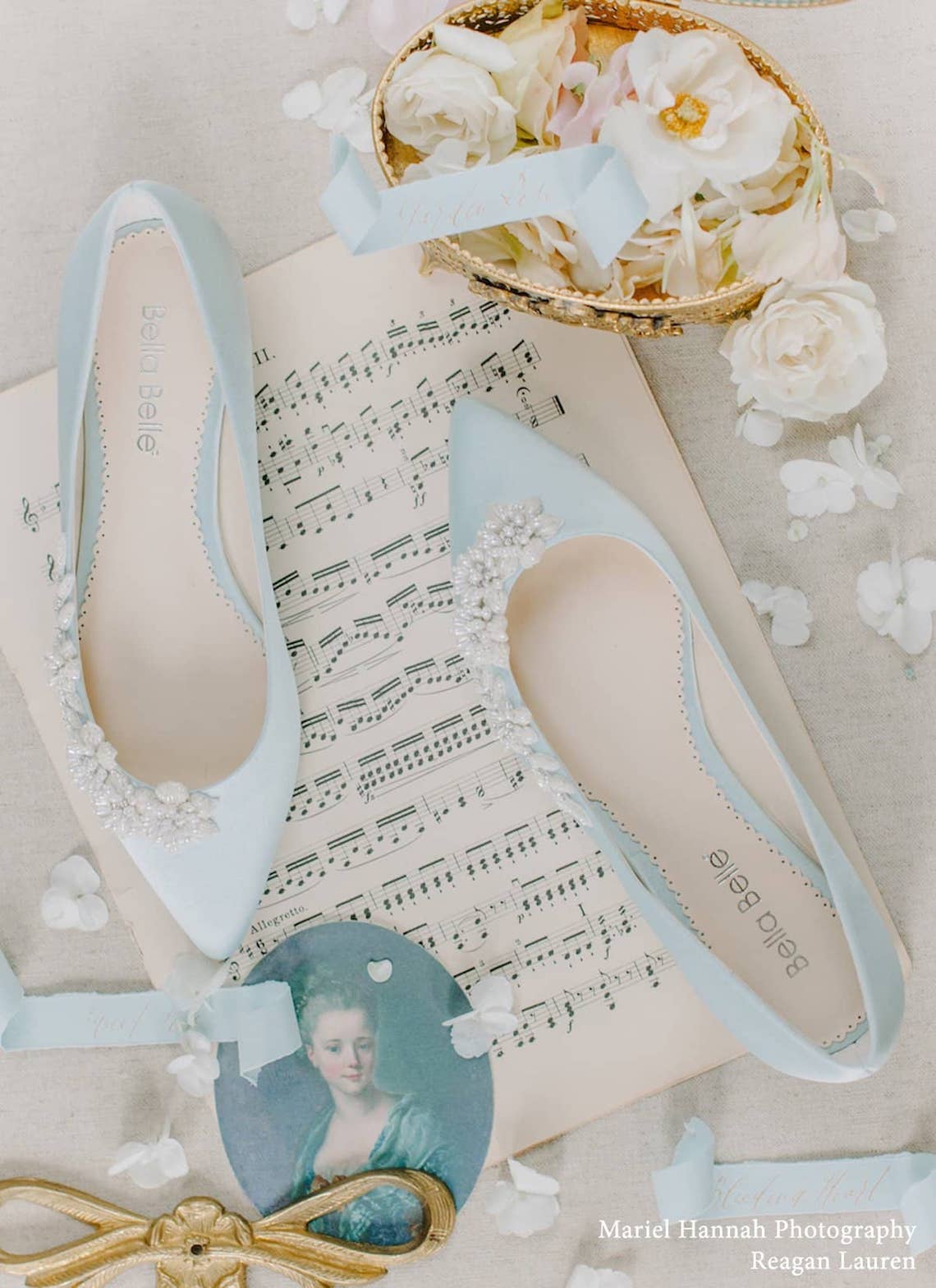 Bella Belle Shoes Daisy Blue Bridal Flats Best Blue Bridal Shoes Heels Booties Sandals Flats for Your Something Blue Wedding Bridal Musings - 22 Đôi giày cô dâu màu xanh lam cho 'Thứ gì đó màu xanh lam' của bạn