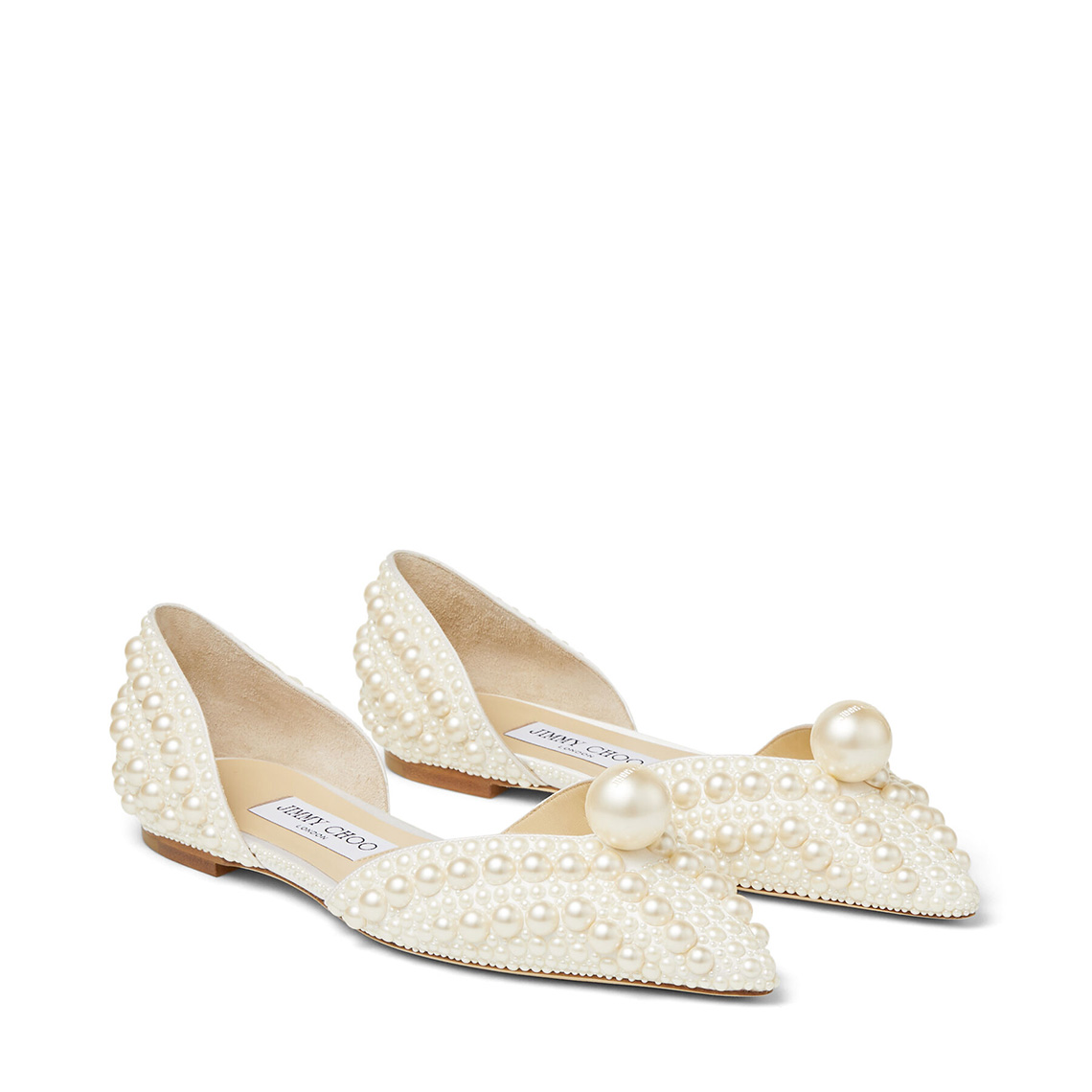 Sabine Flat by Jimmy Choo Flat Wedding Shoes Just As Chic As Heels Bridal Musings - 20 đôi giày cưới bằng phẳng (sang trọng như giày cao gót)