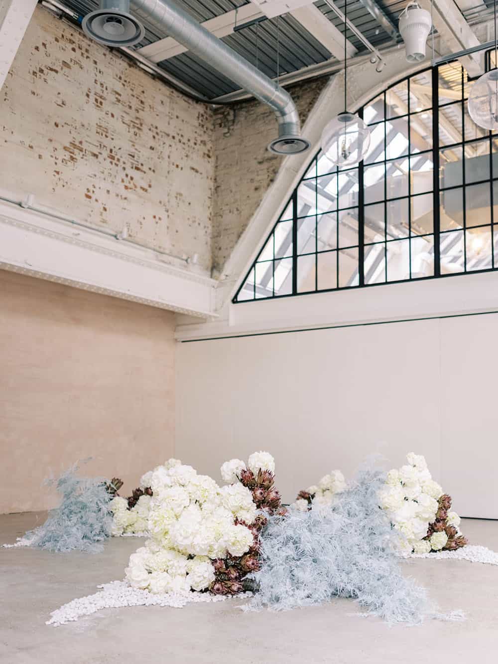 Palette Ice Noir Wedding Inspo Modern Warehouse