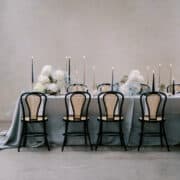 Nhà kho hiện đại Wedding Inspo Ice Noir Palette