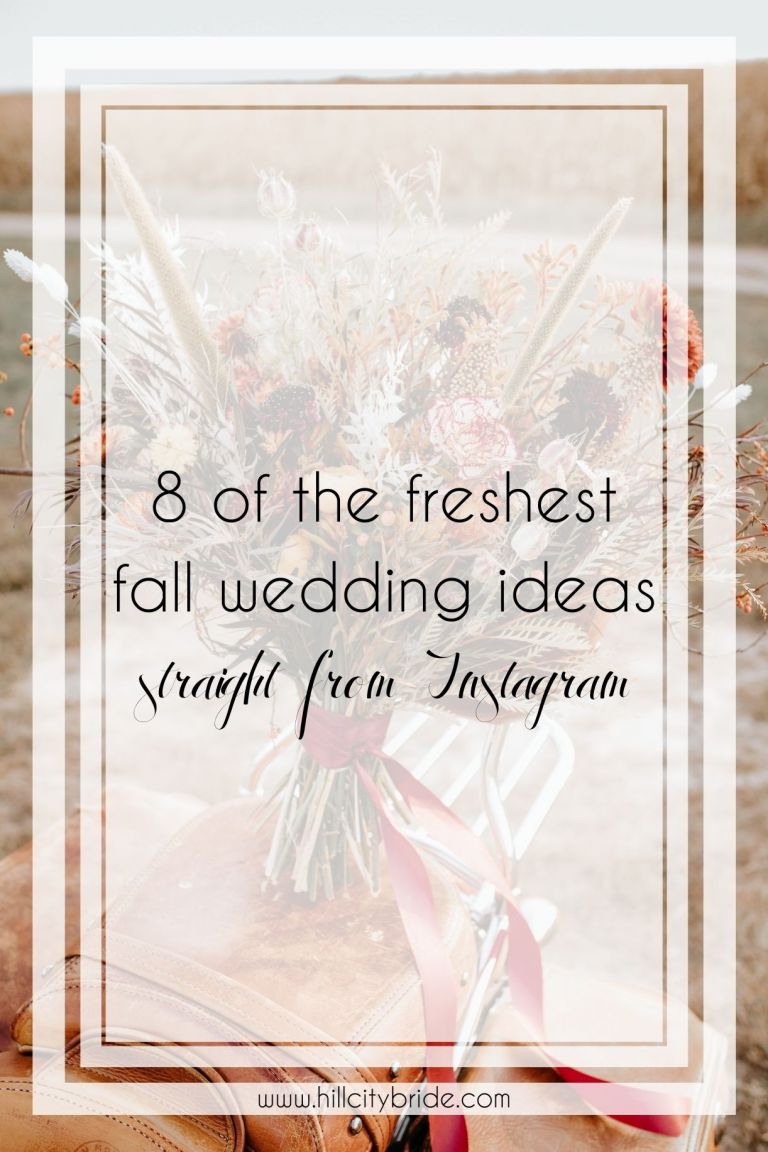 8 trong số những ý tưởng mới nhất cho đám cưới mùa thu trực tiếp từ IG