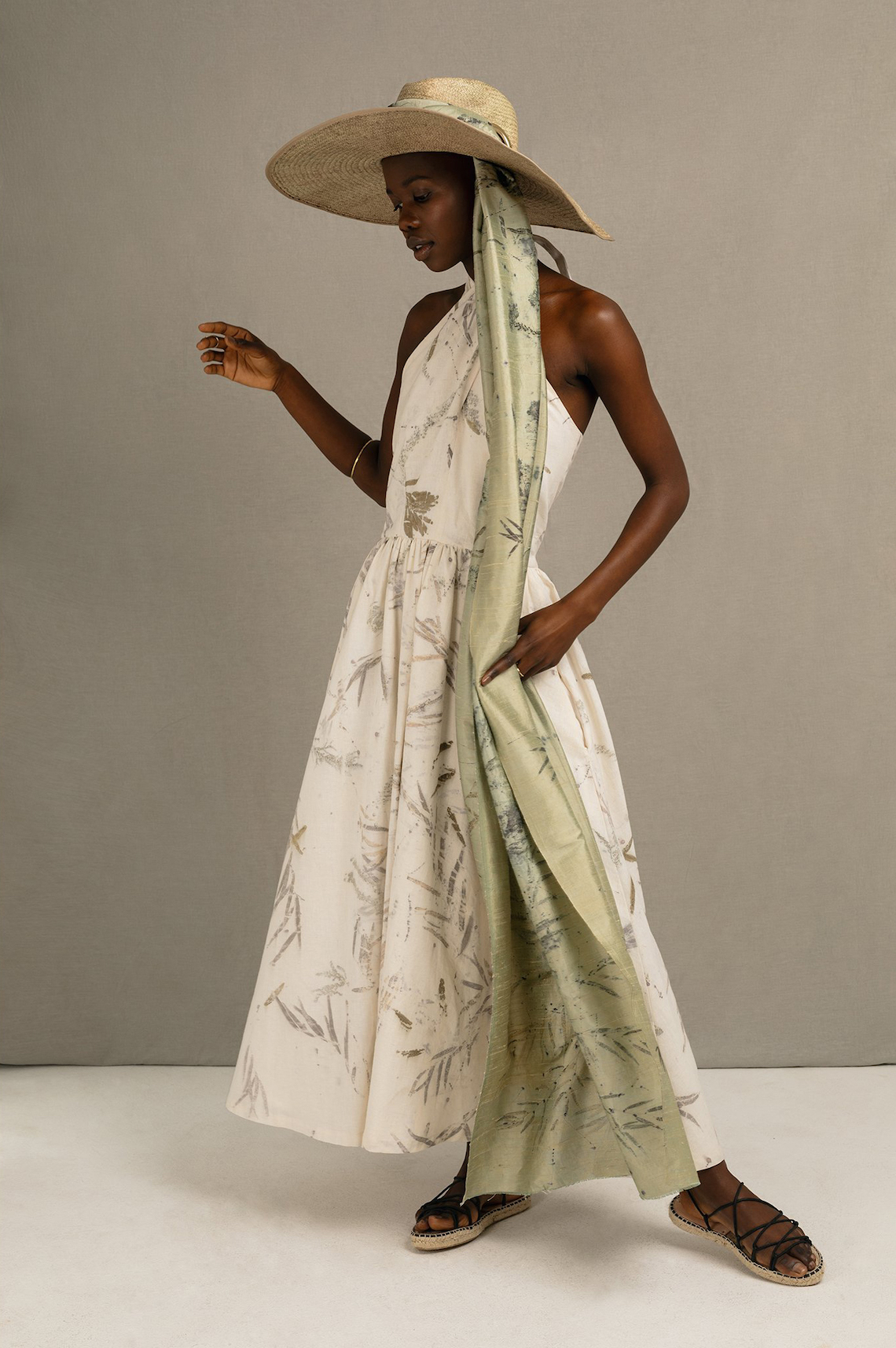 Nadya Von Stein Blombos Eco Print Halter Dress Safari Chic Outfits for your Honeymoon Bridal Musings 1 - Mặc gì trong Tuần trăng mật Safari ở Châu Phi