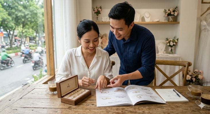 chọn nhẫn cưới đôi