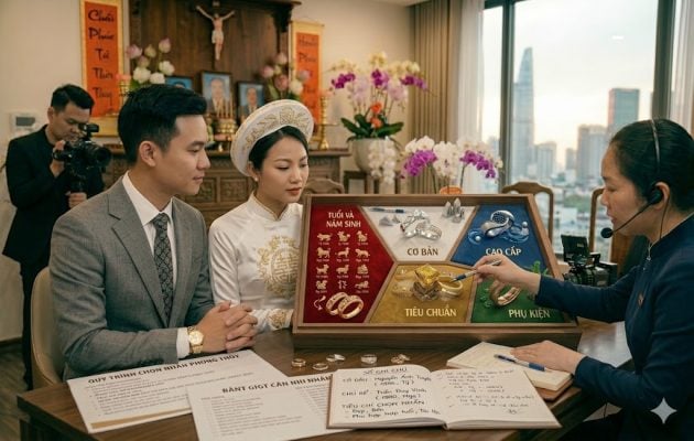 chọn nhẫn cưới theo tuổi