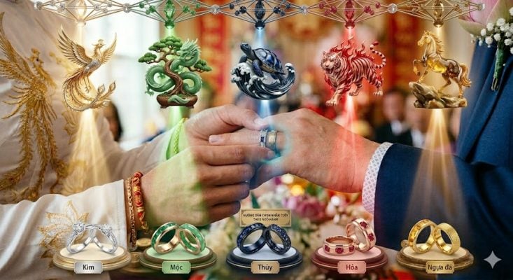 nhẫn cưới phong thủy