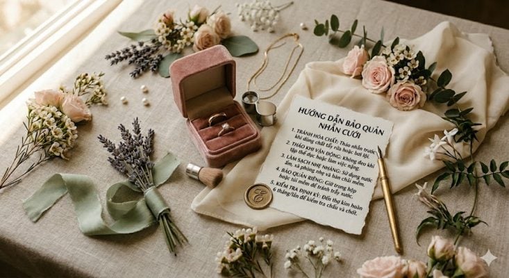 cách bảo quản nhẫn cưới