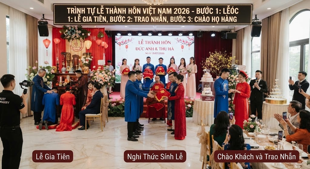 trình tự lễ thành hôn