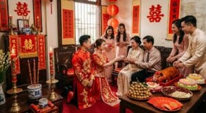 phong tục cưới hỏi người hoa