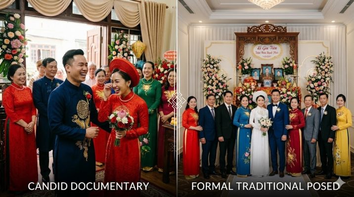 chụp phóng sự cưới và chụp truyền thống