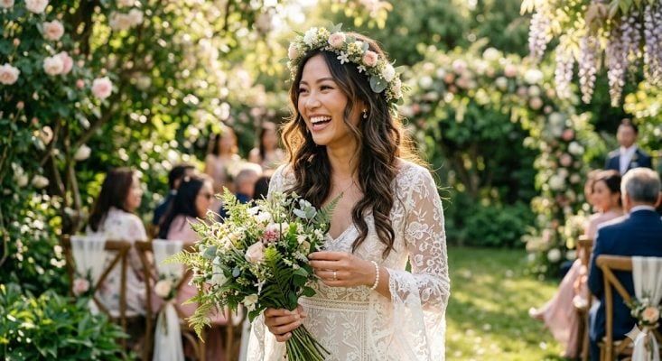kiểu tóc cô dâu đẹp