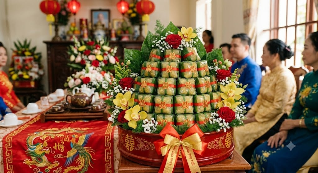 tráp bánh phu thê