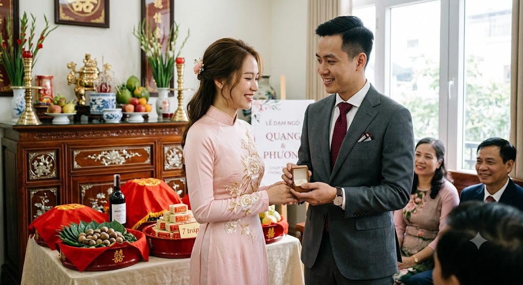 trang phục lễ dạm ngõ
