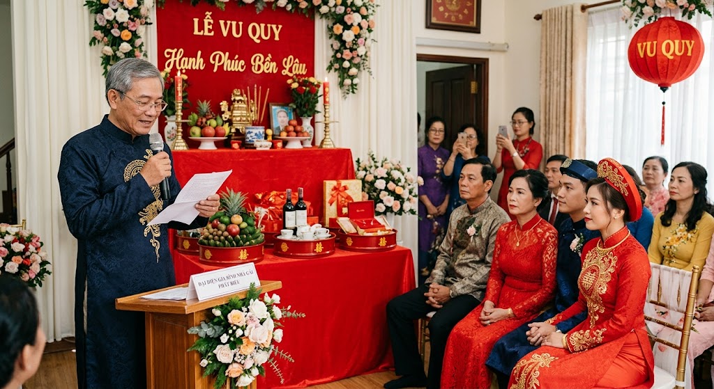 mẫu phát biểu lễ vu quy