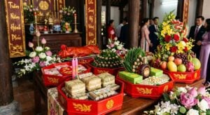 mâm quả lễ thành hôn