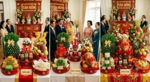 mâm quả lễ tân hôn