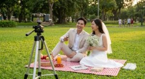 tự chụp ảnh cưới