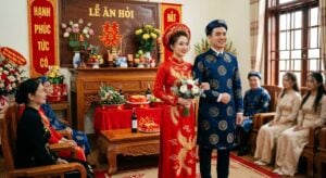 trang phục lễ ăn hỏi