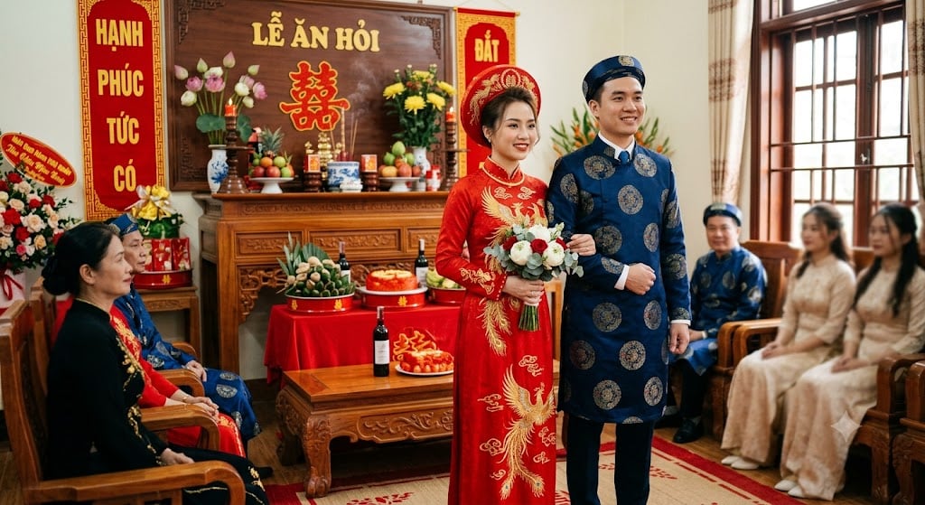 trang phục lễ ăn hỏi