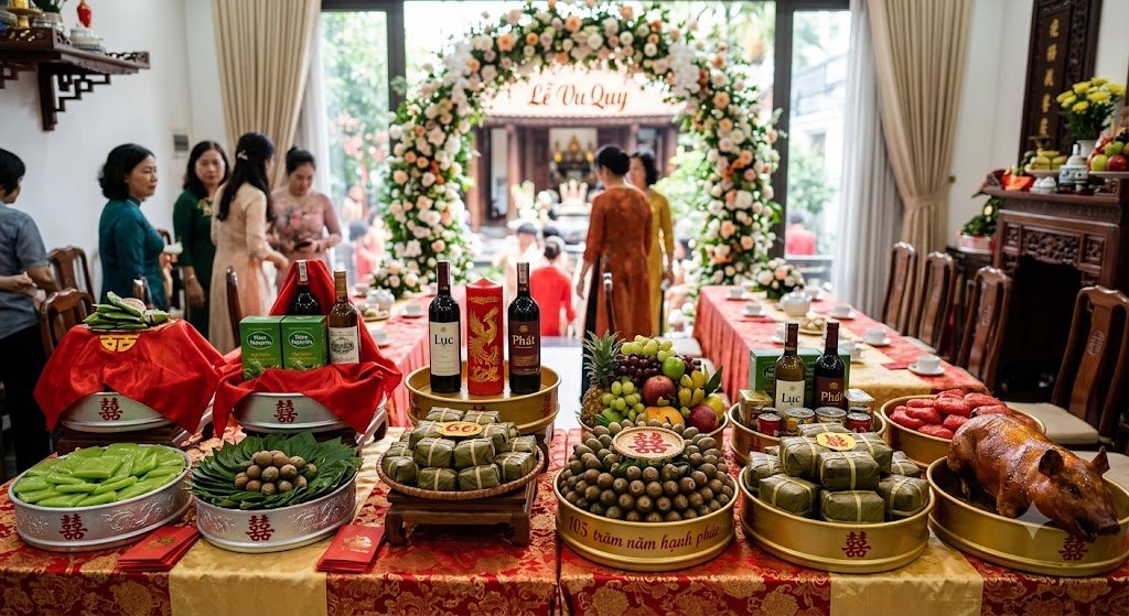 mâm quả lễ vu quy