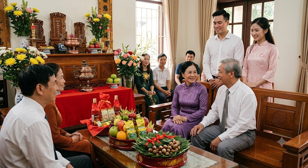 trình tự lễ dạm ngõ