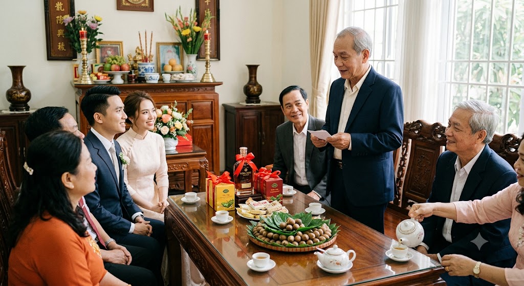 mẫu phát biểu lễ dạm ngõ
